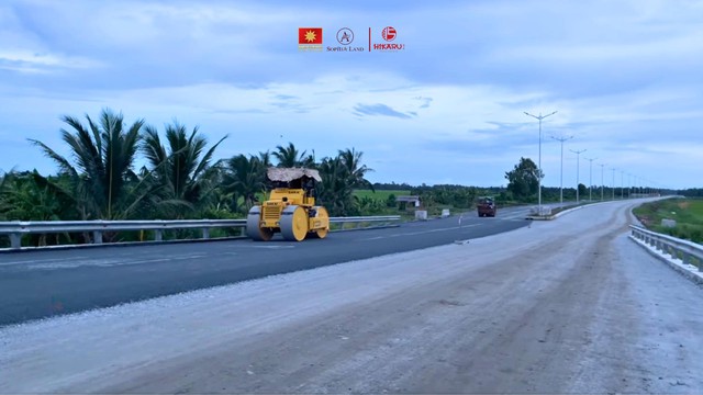 Hình ảnh thi công tuyến đường 3 Tháng 2 vào ngày 08/08/2024, nguồn: Kiên Giang News